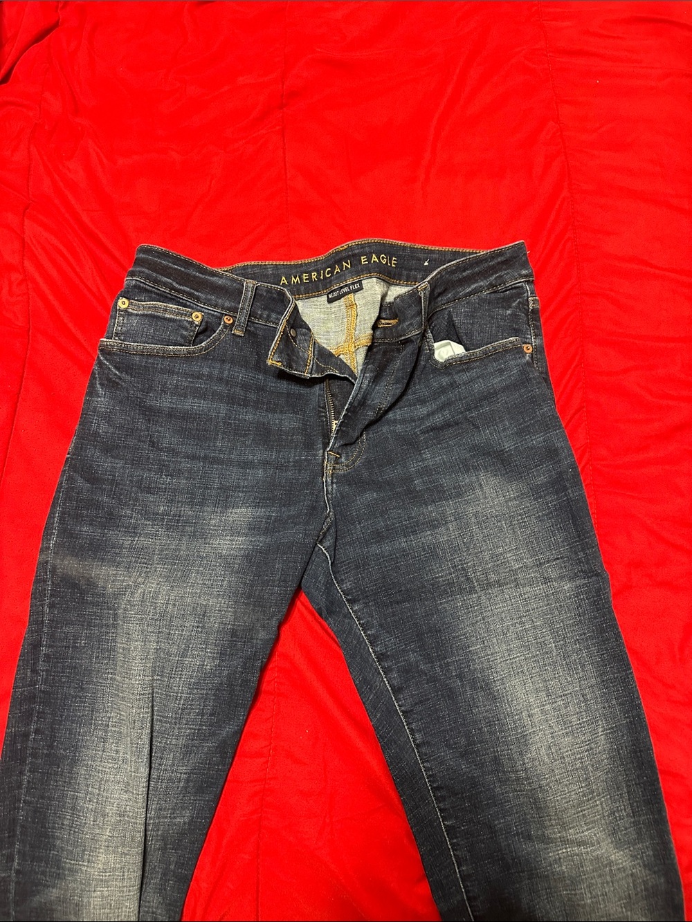American Eagle Outfitters Men’s Dark Blue Slim Straight Jeans